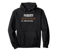 Puberty 0/10 Terrible Skin Updates Funny Teen Pullover Hoodie