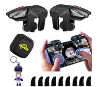 PUBG Mobile Triggers 13 in 1 Combo, 4 GamingTriggers Mobile Phone Game Controller for PUBG/Fortnite/Call of Duty/Rules of Survival, Aim & Fire Trigger for iPhone & Android Phone (Girl)