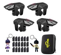 PUBG Mobile Triggers 30 in 1 Combo, 4 Gaming Mobile Phone Game Controller for PUBG/Fortnite/Call of Duty/Rules of Survival, Aim & Fire Trigger for iPhone & Android Phone (Combo)