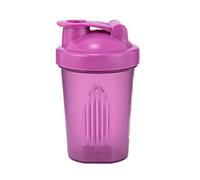 Pubiao Protein Shaker Bottle, Shaker for Protein Shakes, Includes Wire Mixing Ball, BPA Free, Transparent Colour, 400 ml