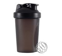 Pubiao Protein Shaker Bottle, Shaker for Protein Shakes, Includes Wire Mixing Ball, BPA Free, Transparent Colour, 400 ml