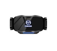 PUBIBD Car Phone Holder for Mazda 3 Axela 2020 2021 2022 2023, Super Stable Adjustable Car Phone Mount 360° Rotation for Most Smartphones, Shockproof Mobile Phone Cradle,B Black