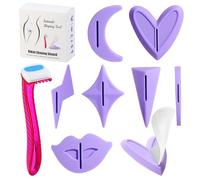 Pubic Hair Stencils Women Bikini Privates Shaving Stencil for Women Intimate Pubic Hair Trimmer with 7 Shapes Perfect for Bikini Area Shaping and Styling