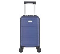 Public Dealz Underseat Lightweight 4 Wheeled Cabin Bag Blue (One Size)