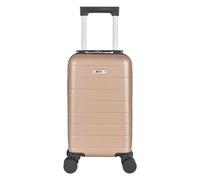 Public Dealz Underseat Lightweight 4 Wheeled Cabin Bag Champagne (One Size)