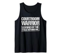 Public Defender Certified by the Courtroom Warrior Inc. Tank Top