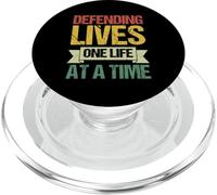 Public defender Defending lives one life at a time PopSockets PopGrip for MagSafe