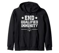 Public defender End Qualified Immunity Zip Hoodie