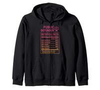Public Defender Facts Zip Hoodie