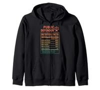 Public Defender Facts Zip Hoodie