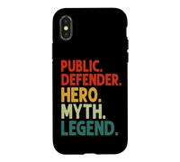 Public Defender Hero Myth Legend Vintage Public Defender Case for iPhone X/XS