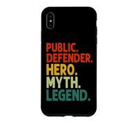 Public Defender Hero Myth Legend Vintage Public Defender Case for iPhone XS Max
