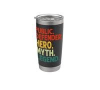 Public Defender Hero Myth Legend Vintage Public Defender Stainless Steel Insulated Tumbler