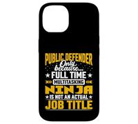 Public Defender Job Title - Funny Public Lawyer Advocate Case for iPhone 14