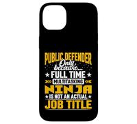 Public Defender Job Title - Funny Public Lawyer Advocate Case for iPhone 14 Plus