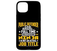 Public Defender Job Title - Funny Public Lawyer Advocate Case for iPhone 15 Plus