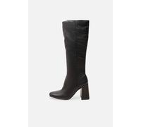 Public Desire Women's Apology Black Pu Knee High Block Heel Boots | Size: 8 Public Desire Black 8
