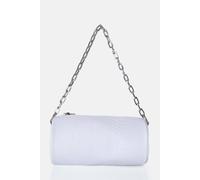 Public Desire Women's The Claudia White Croc Shoulder Bag | Size: 1 Pack Public Desire White 1 Pack