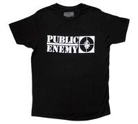 Public Enemy Crosshairs Logo Official Tee T-Shirt Mens Unisex (Medium) Black
