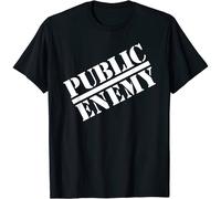 Public Enemy Men's Logo Cotton T-Shirt in Black | Size: 2XL Public Enemy Black 2XL