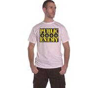 Public Enemy Men's Logo Cotton T-Shirt in White | Size: Medium Public Enemy White M