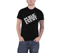 Public Enemy T Shirt Classic Logo Official Mens Black XXL