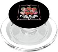 Public Health Is My Jam Cute Strawberry Healthcare PopSockets PopGrip for MagSafe