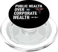 Public Health Over Corporate Wealth Hands Off My Healthcare PopSockets PopGrip for MagSafe