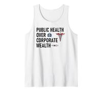 Public Health Over Corporate Wealth Hands Off Our Healthcare Tank Top
