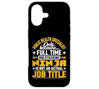 Public Health Specialist Job Title Apothecary Epidemiologist Case for iPhone 17