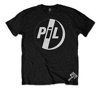 Public Image Ltd. PIL T Shirt White Band Logo Official Mens Black M