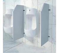 Public Restroom Wall-Mounted Waterproof Urinal Privacy Screen, For Hotel Shopping Malls Public Places, 5pcs