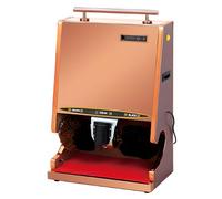 Public Shoe Polishing System, Fully Automatic Shoe Polishing Machine, Low Noise, Spherical Brush, 1-Minute Time-Saving Polishing, Non-Slip Base, for Offices, Hotels and Private Clubs Rose Gold