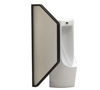 Public Toilet Partition for Men's Restroom, Wall-Mounted Urinal Divider Screen Panel for Bathroom Privacy, 40x120cm