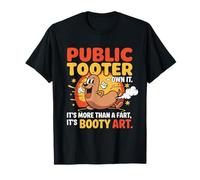 Public Tooter Retro Fart Tee Funny Embarrassing Humor T-Shirt