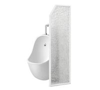 Public Urinal Partition - Wall-Mounted Privacy Divider for Men's Restrooms, Bathroom Screen Panel
