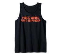 Public Works First Responder Pride Support City Worker Crew Tank Top