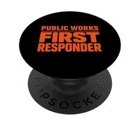 Public Works First Responder Support City Union Worker Crew PopSockets Adhesive PopGrip