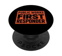 Public Works First Responder Support City Union Worker Crew PopSockets Adhesive PopGrip