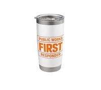 Public Works First Responder Support City Union Worker Crew Stainless Steel Insulated Tumbler