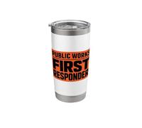 Public Works First Responder Support City Union Worker Crew Stainless Steel Insulated Tumbler