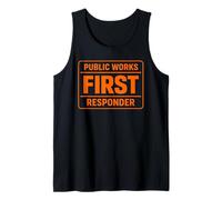 Public Works First Responder Support City Union Worker Crew Tank Top
