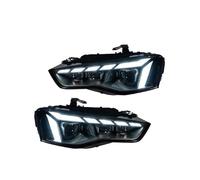 PUBUGPDPAG Car headlight assembly Car Front Headligh For A5 A5L 2012-2016 Headlights Turn Signal High Beam Angel Eye Projector Lens Near Light Low Beam(LHD)