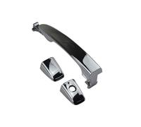 PUBUGPDPAG Car Outer Door Handle for JAC for J5 for J 5 with Cap Outside Handle Direct Replacement Car Accessories Gray Plastic Silver Black 1pcs Car Exterior Door Handle(Silver)
