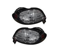 PUBUGPDPAG Car Rear Tail Light Lamp For 206 206cc 2004 2005 2006 2007 2008 Rear Tail Lights Tail Stop Brake Turn Signal Lamp Cover Car Accessories 2PCs(Smoke cover)