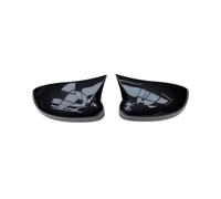 PUBUGPDPAG Left+Right Door Wing Mirror Cover BM5117K748A For Focus MK3 2012-2018 BM5117K747AA Rearview Side Mirror Cover Wing Cap Ox Horn Mirror Shells(1 set Carbon pattern)