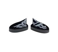 PUBUGPDPAG Left+Right Door Wing Mirror Cover BM5117K748A For Focus MK3 2012-2018 BM5117K747AA Rearview Side Mirror Cover Wing Cap Ox Horn Mirror Shells(1 pair black)