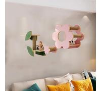 Pucaru Flower-shaped Cat Wall Shelf, Cat Wall Furniture in Various Combinations, Wall-mounted ,let Cats Climb Freely(5pcs)