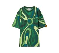 PUCCI Flamed jersey T-shirt - Green S-M-L-XL