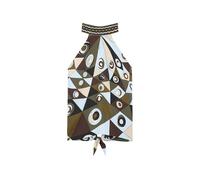 PUCCI Occhi-print halter top - Brown OS